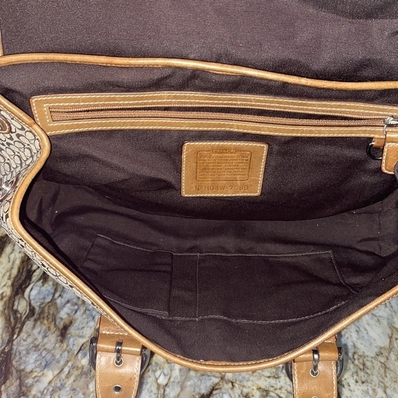 Coach Brown Signature Soho Satchel #7080 - Picture 8 of 9